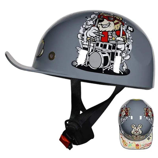  Open Face Motorcycle Helmet Retro Dot Certified -  ToylandEU™