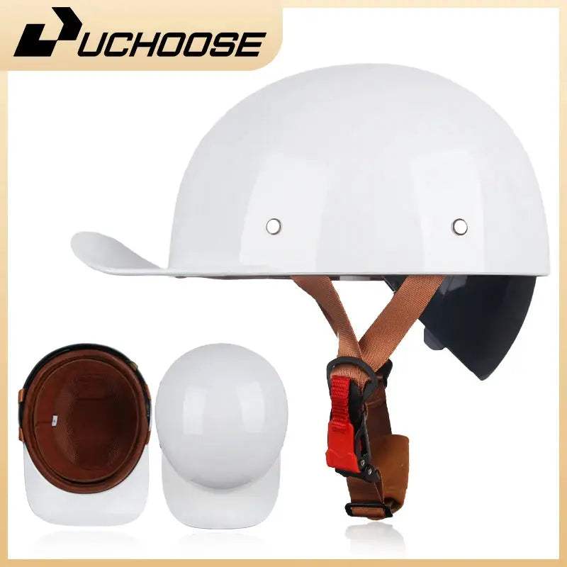 Open Face Retro Motorcycle Helmet For Adults Lightweight - ToylandEU