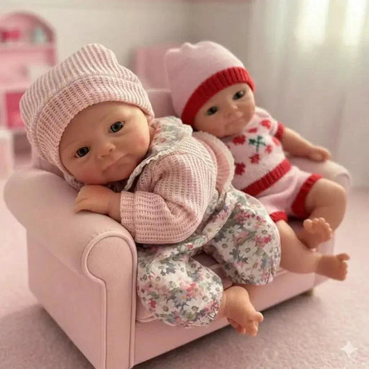  Open Mouth Reborn Silicone Doll Soft Touch Skin 33cm -  ToylandEU™