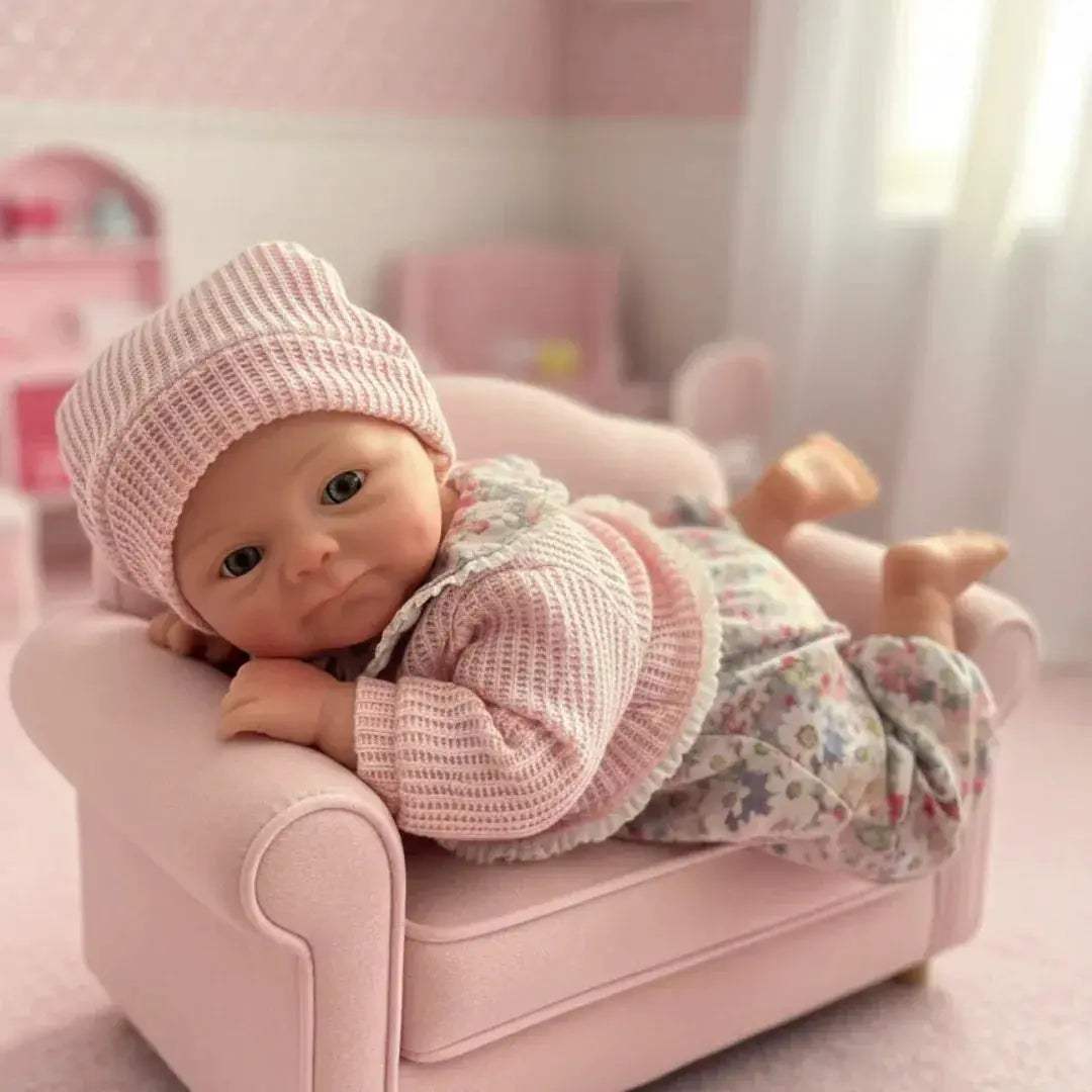  Open Mouth Reborn Silicone Doll Soft Touch Skin 33cm -  ToylandEU™