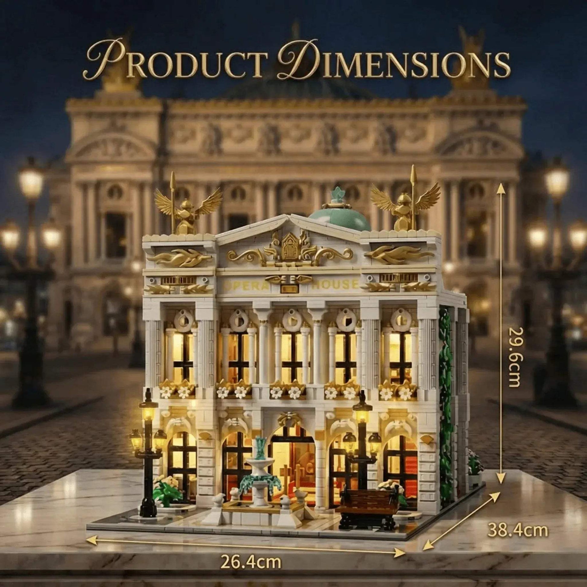 Opera House Lego Compatible Building Blocks City Architecture Modular Kit - ToylandEU