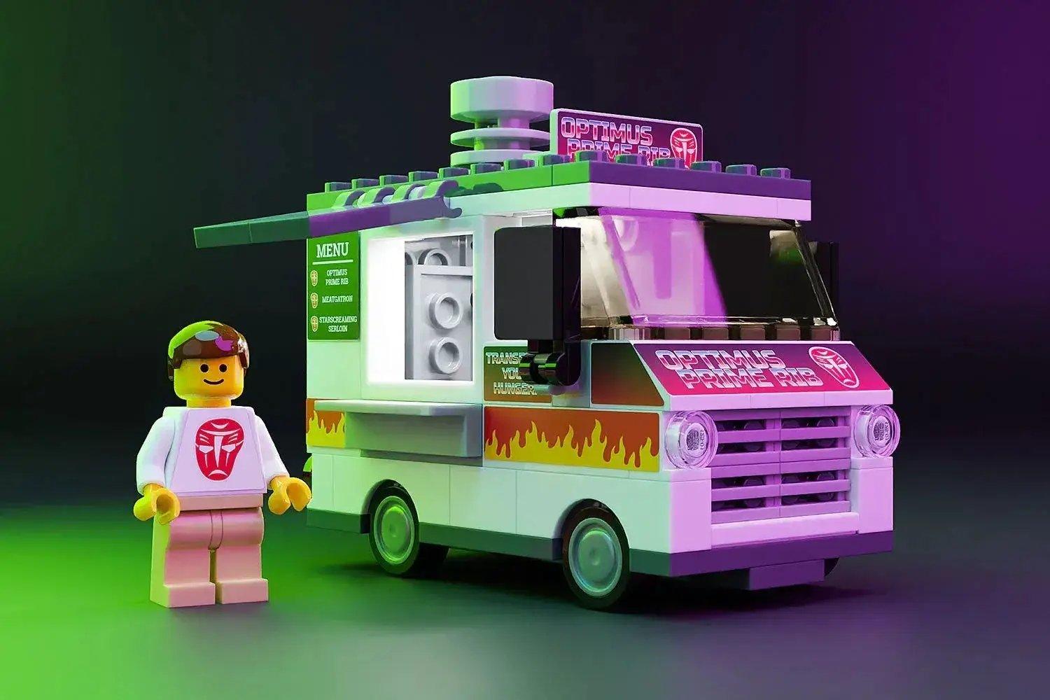  Optimus Prime Ribs Food Truck Playset Minifigure -  ToylandEU™