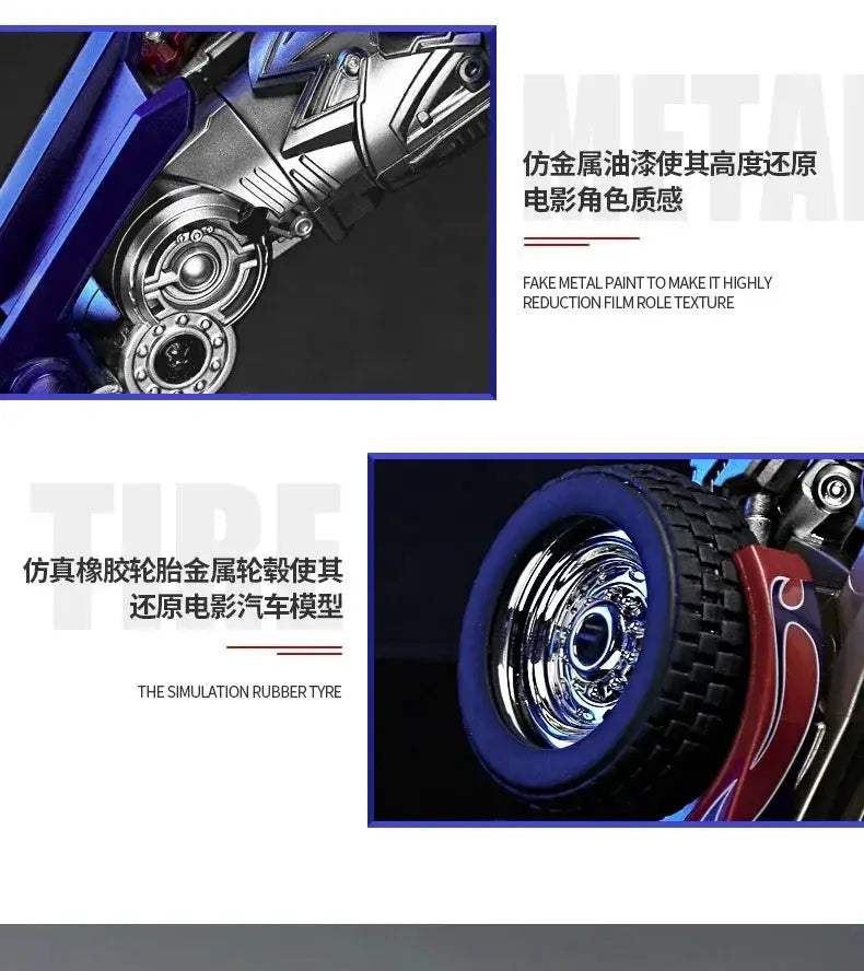 Optimus Prime and Bumblebee Autobots Anime Figures, Transformation Robot Toys 30 CM - ToylandEU