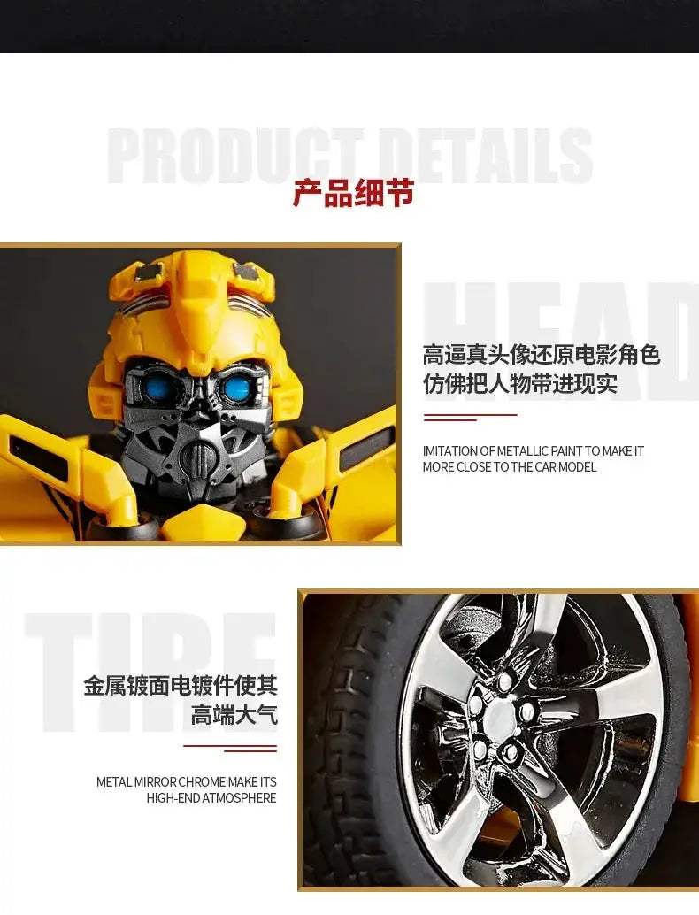 Optimus Prime and Bumblebee Autobots Anime Figures, Transformation Robot Toys 30 CM - ToylandEU