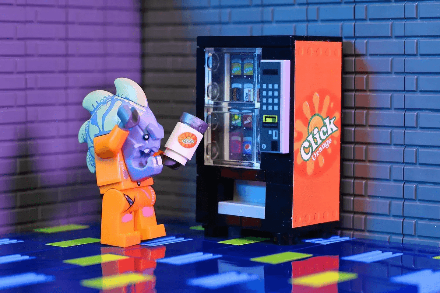 Lego Soda Vending Machine For City Displays With Custom Can - ToylandEU