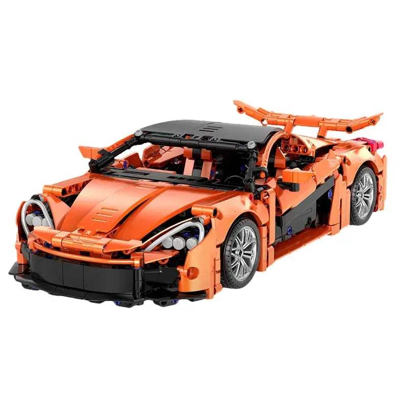 Orange Sports Car Building Blocks Set 1 to 14 Gift - ToylandEU