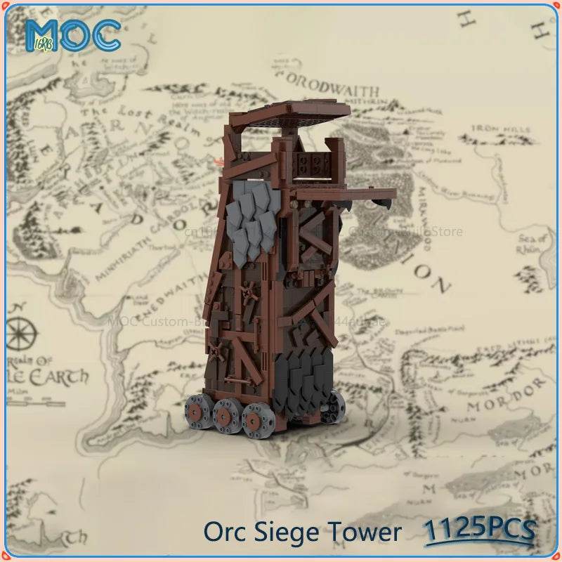 Orc Siege Tower Model MOC Building Blocks DIY Assemble 1125PCS Building Bricks MOC - ToylandEU