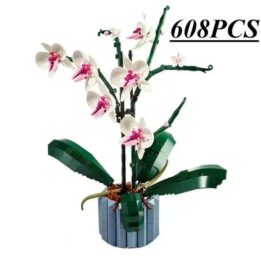 Orchid Building Blocks Bouquet Model CE Certified For Kids -  ToylandEU™