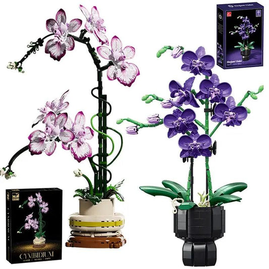  Orchid DIY Brick Kit Lego Compatible Realistic Display -  ToylandEU™