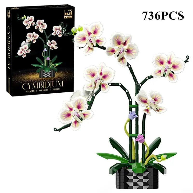  Orchid DIY Brick Kit Lego Compatible Realistic Display -  ToylandEU™