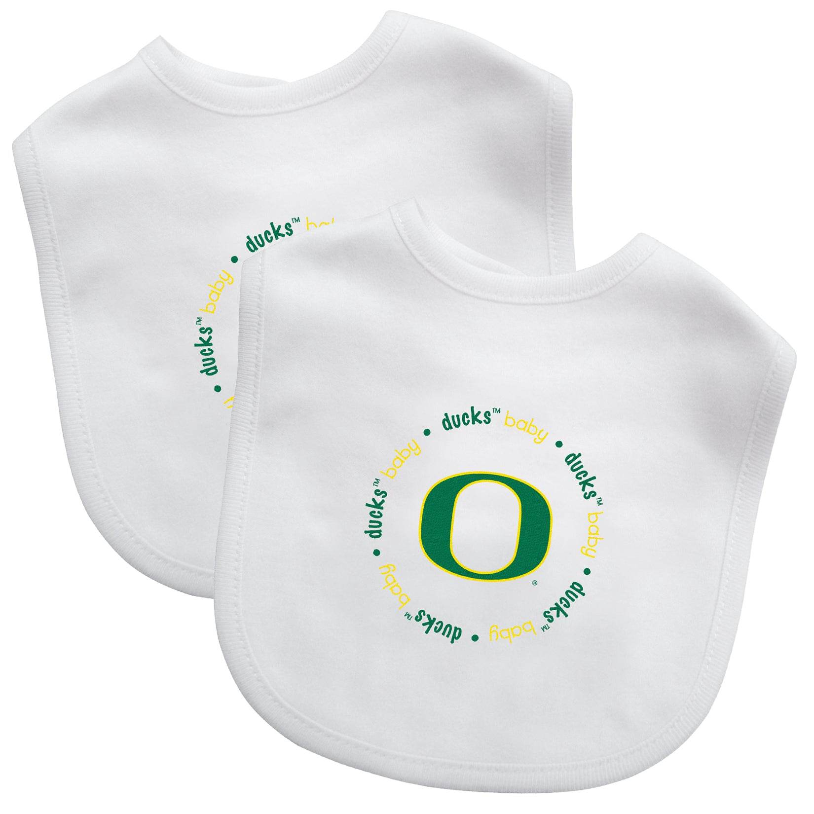 Oregon Ducks Baby Bibs 2 Pack Officially Licensed Gear - ToylandEU