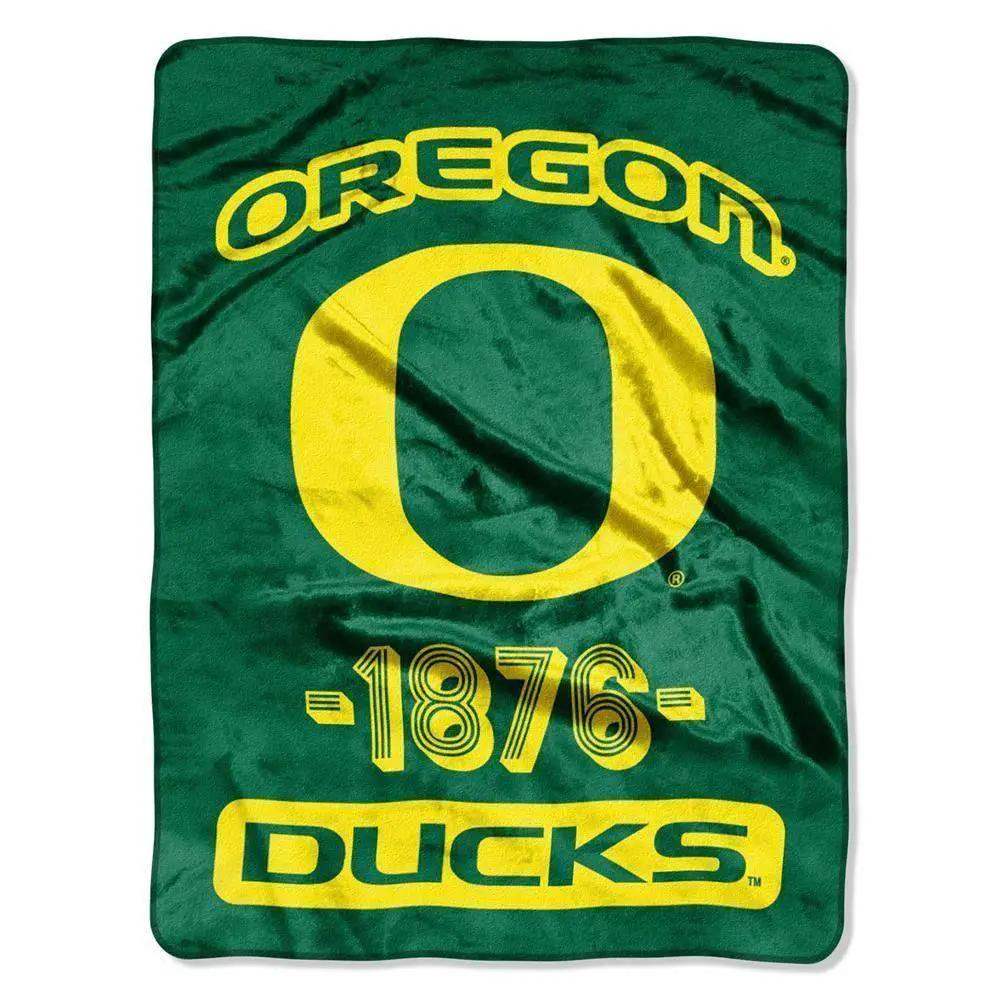 Oregon Ducks Blanket 46x60 Micro Raschel Varsity Design - ToylandEU
