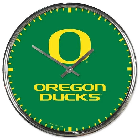  Oregon Ducks Chrome Round Wall Clock For Home Decor -  ToylandEU™