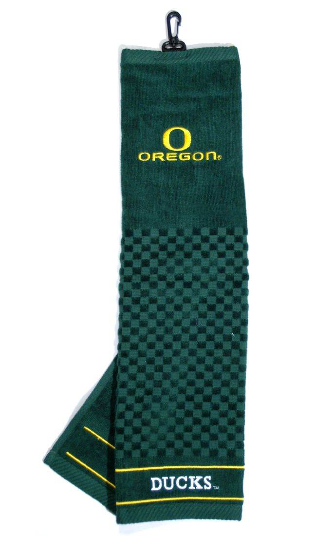 Oregon Ducks Embroidered Golf Towel 16x22 with Hook - ToylandEU