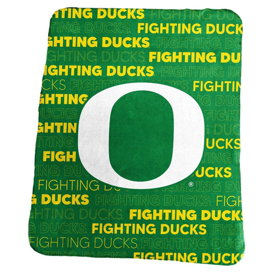 Oregon Ducks Fleece Throw 50x60 Blanket Classic Pride - ToylandEU