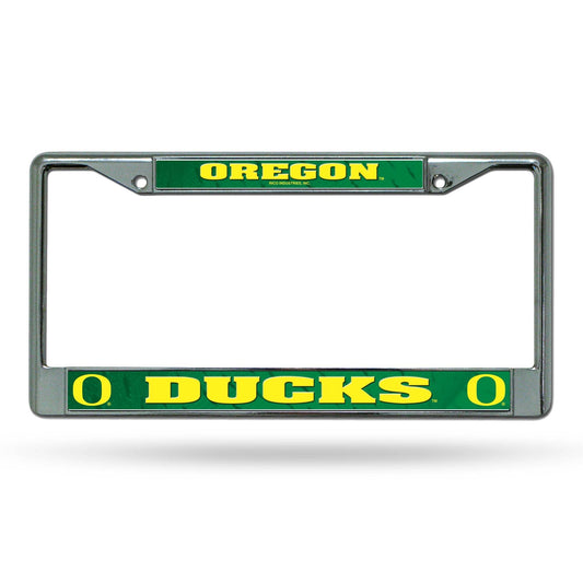 Oregon Ducks License Plate Frame Chrome Printed Insert - ToylandEU