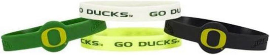 Oregon Ducks Silicone Bracelets 4 Pack Officially Licensed - ToylandEU