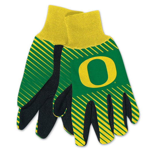 Oregon Ducks Two Tone Gloves Adult Size Warm Cotton Twill - ToylandEU