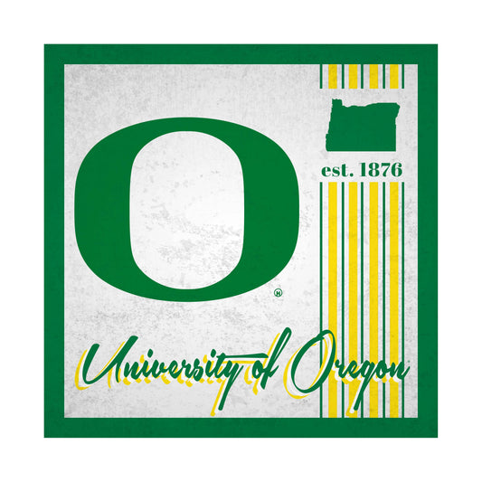 Oregon Ducks Wood Sign 10x10 Album Decor for Fans at Home - ToylandEU