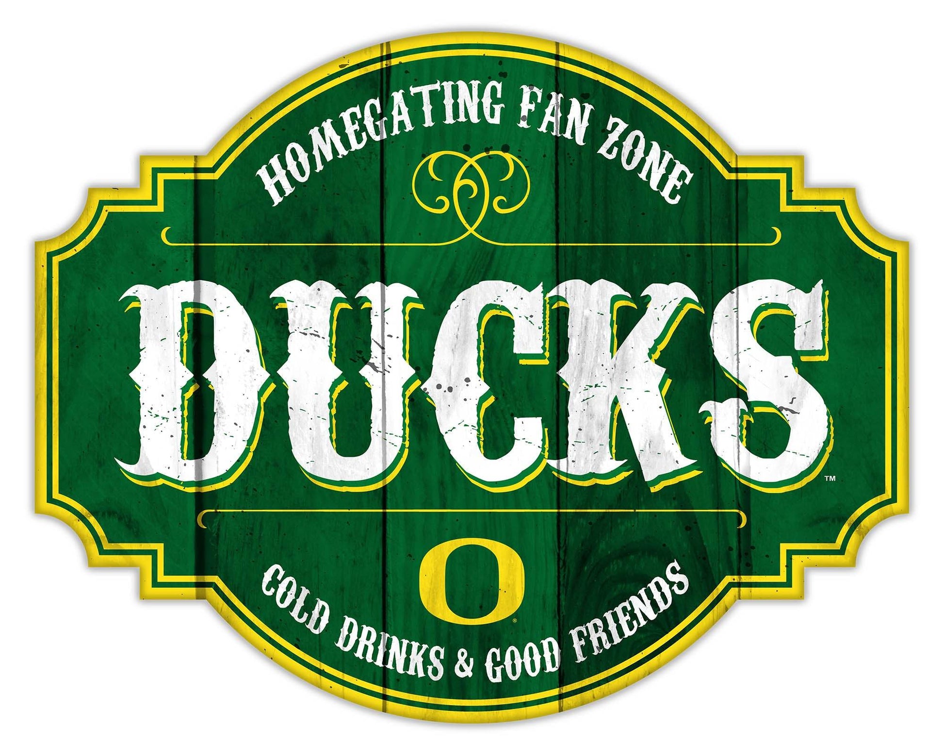 Oregon Ducks Wood Sign 12 Inch Homegating Tavern Decor - ToylandEU