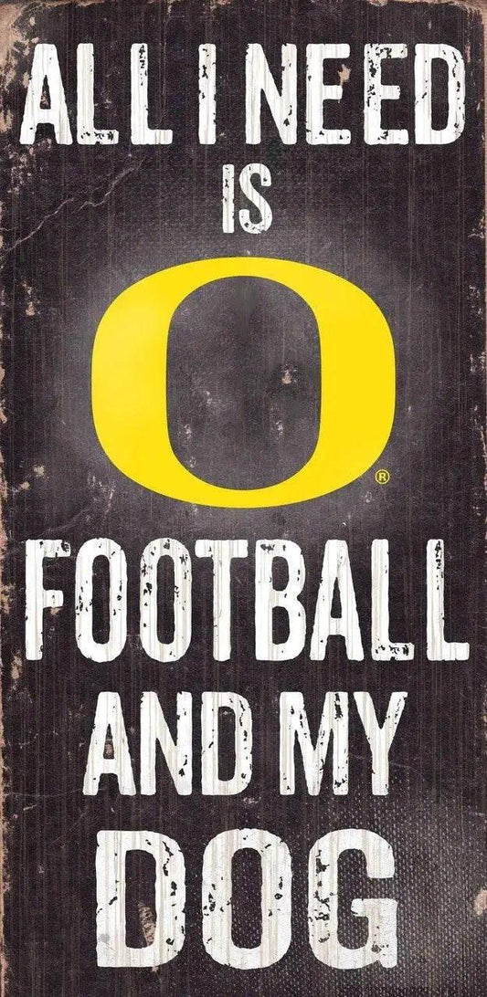 Oregon Ducks Wood Sign Football and Dog 6x12 Inch Rope -  ToylandEU™