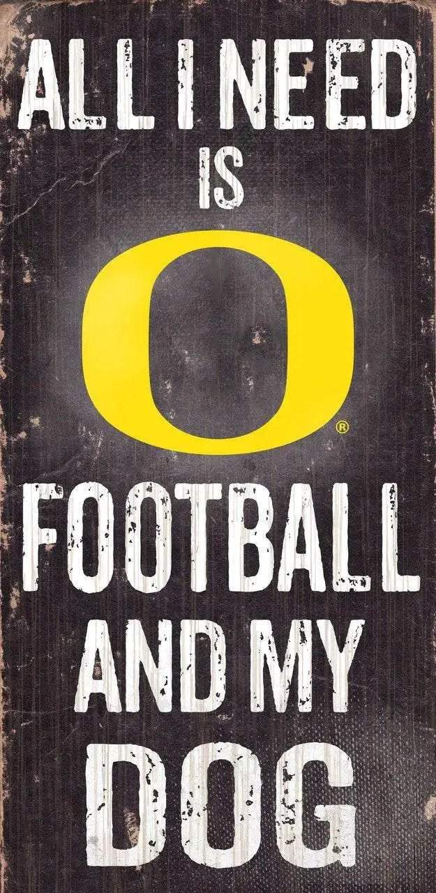  Oregon Ducks Wood Sign Football and Dog 6x12 Inch Rope -  ToylandEU™