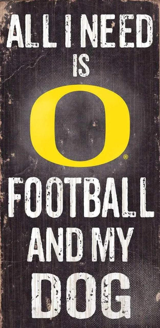  Oregon Ducks Wood Sign Football and Dog 6x12 Inch Rope -  ToylandEU™