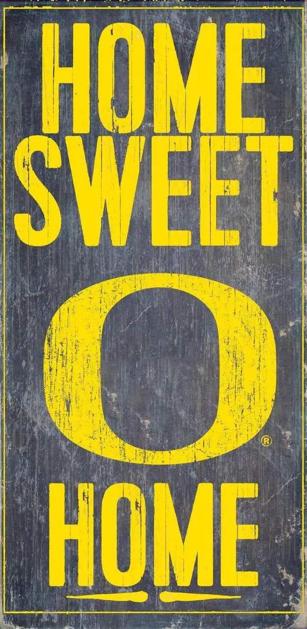  Oregon Ducks Wood Sign Home Sweet Home 6x12 Hanging -  ToylandEU™