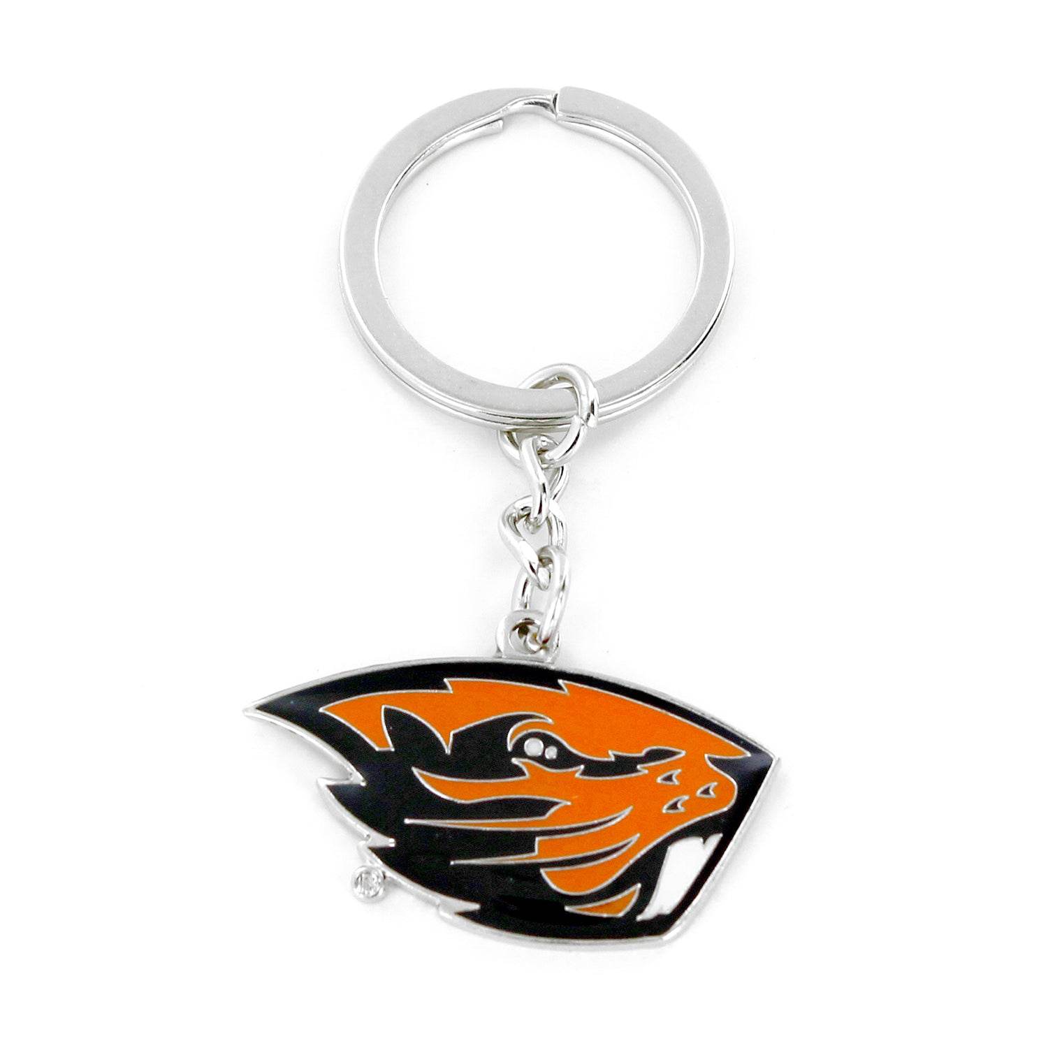 Oregon State Beavers Logo Keychain Durable Metal Split Ring - ToylandEU