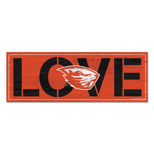 Oregon State Beavers Sign 8x23 Inch Wood Love Wall Plaque - ToylandEU