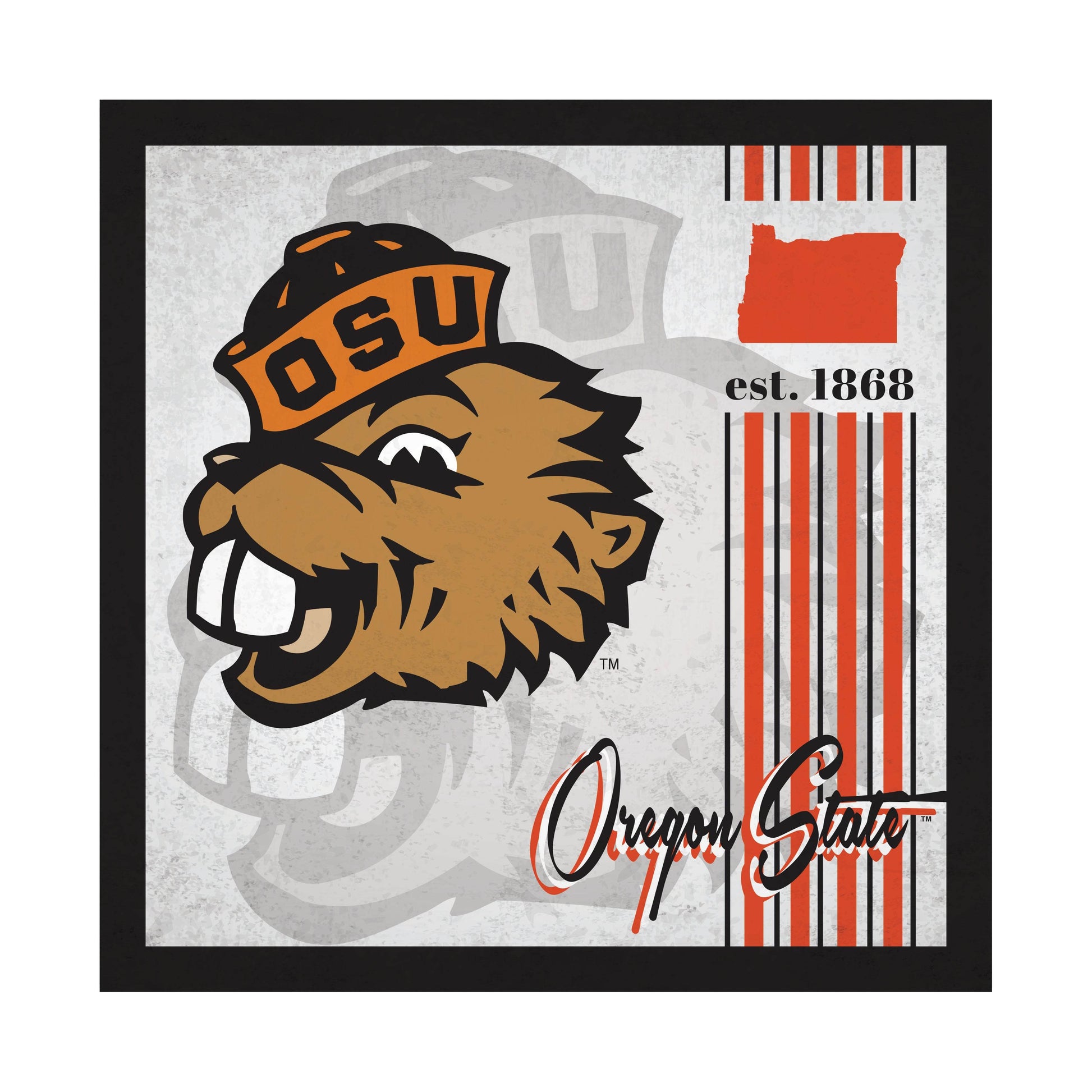 Oregon State Beavers Sign Wood 10x10 Album Design Order - ToylandEU