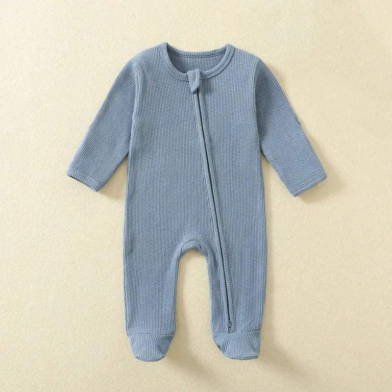 Organic Cotton Baby Romper Zipper Footed Sleepsuit - ToylandEU