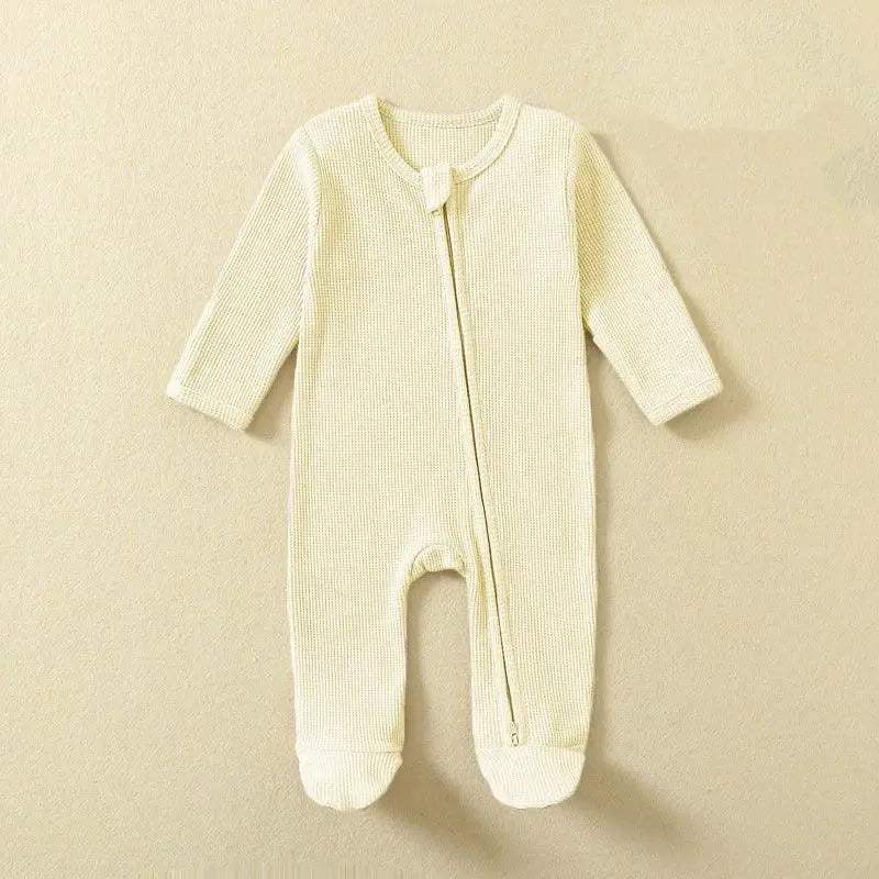 Organic Cotton Baby Romper Zipper Footed Sleepsuit - ToylandEU