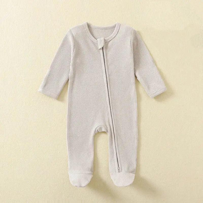  Organic Cotton Baby Romper Zipper Sleepsuit Ultra Soft -  ToylandEU™