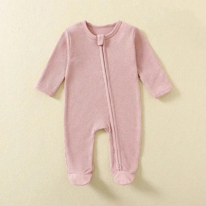  Organic Cotton Baby Romper Zipper Sleepsuit Ultra Soft -  ToylandEU™