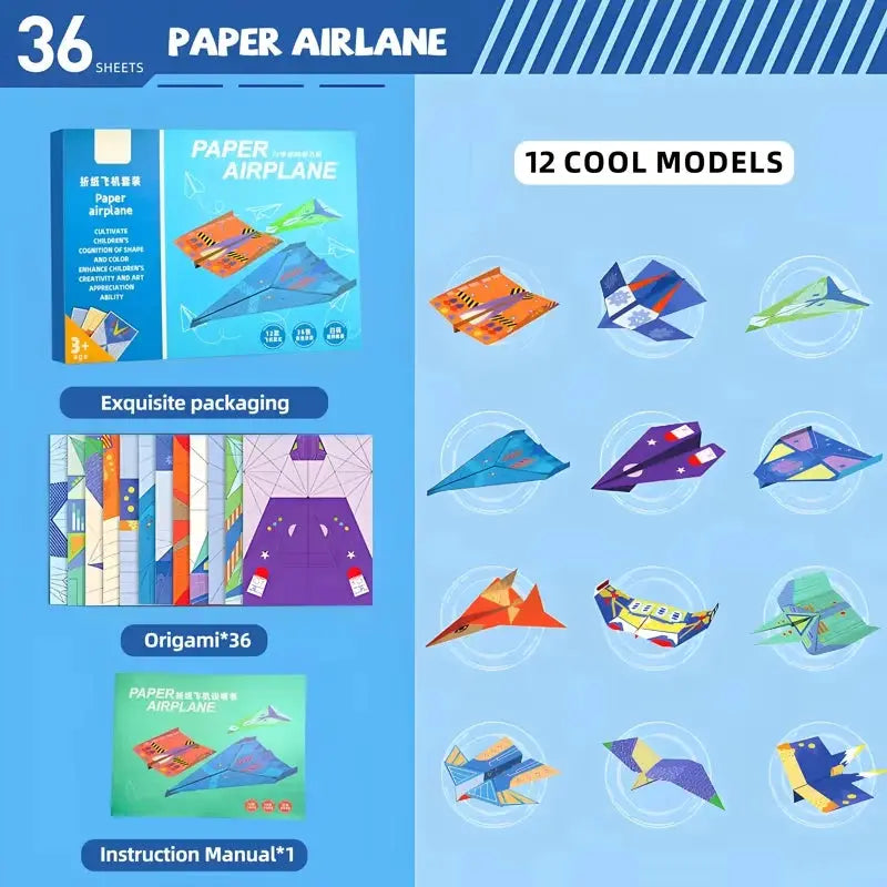 Origami Paper Planes DIY Kit For Kids Educational Toy - ToylandEU
