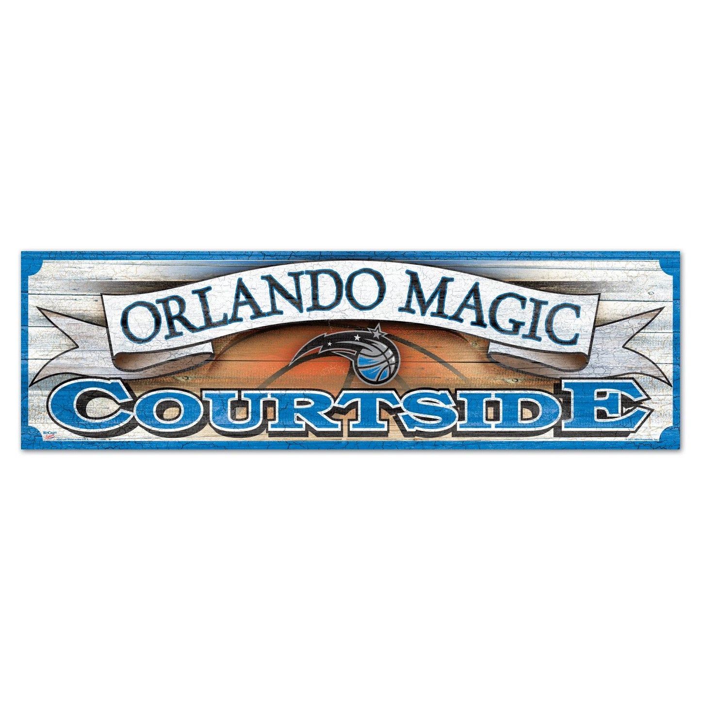 Orlando Magic Wood Sign 9x30 Courtside Wall Display Decor - ToylandEU