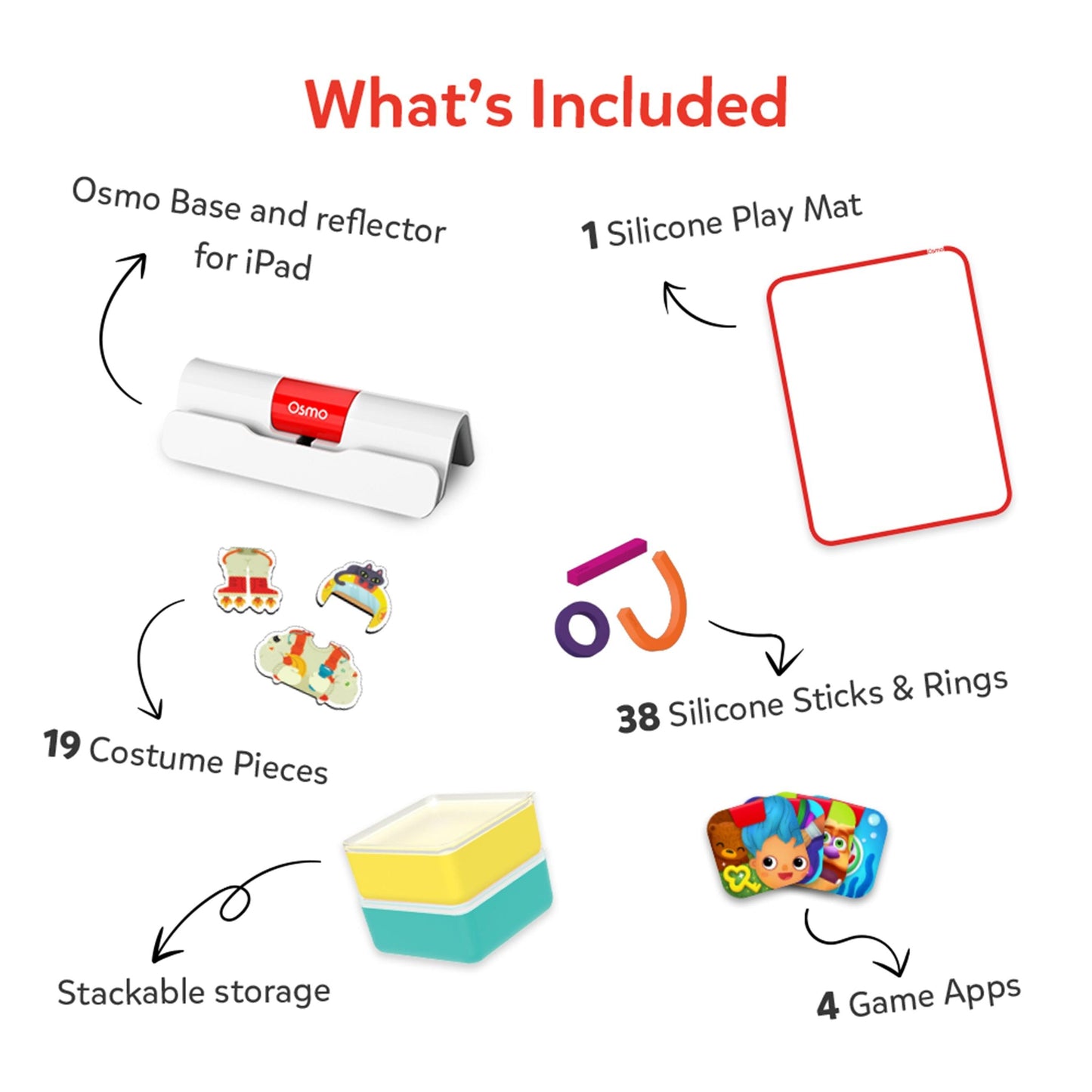  Osmo Little Genius Starter Kit Ages 3 To 5 Fun Learning 
