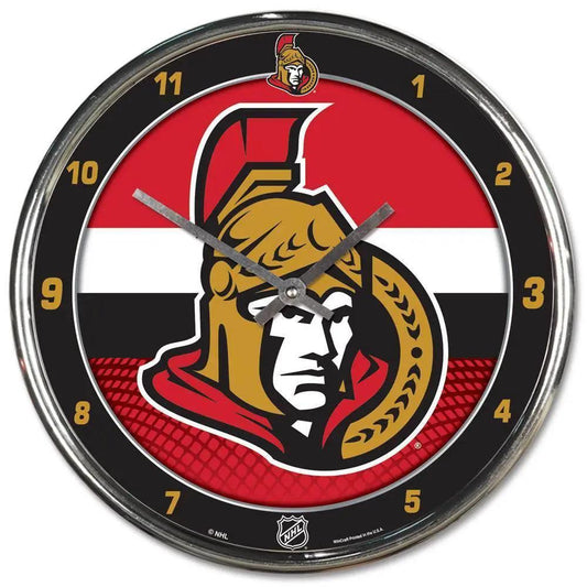  Ottawa Senators Chrome Round Wall Clock 12 Inch Decor -  ToylandEU™
