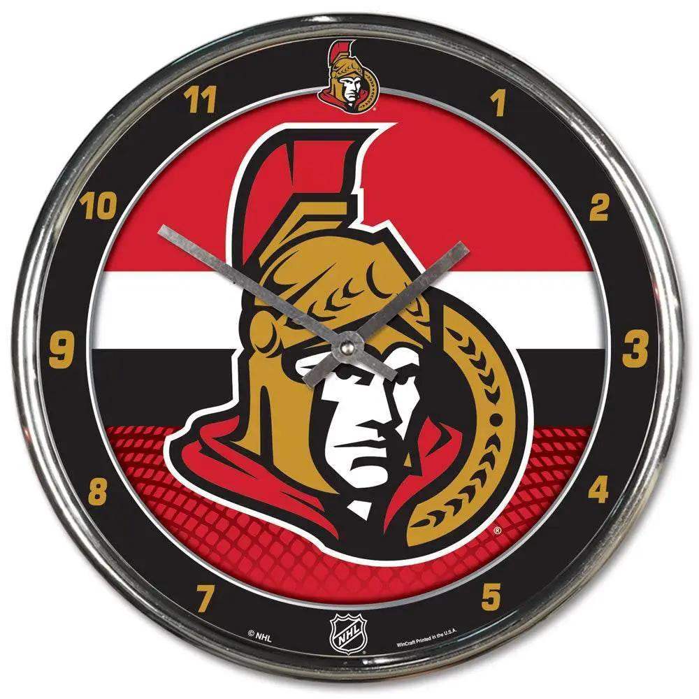  Ottawa Senators Chrome Round Wall Clock 12 Inch Decor -  ToylandEU™