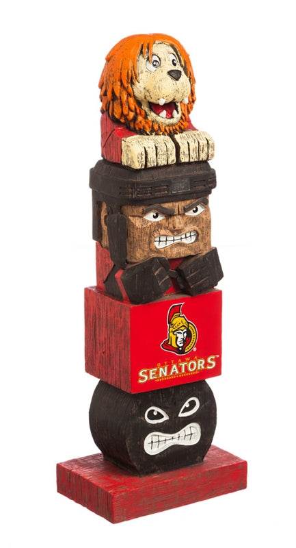 Ottawa Senators Tiki Totem Garden Decor Hand Painted - ToylandEU