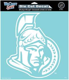 Ottawa Senators White Die Cut Decal 8x8 Special Order - ToylandEU