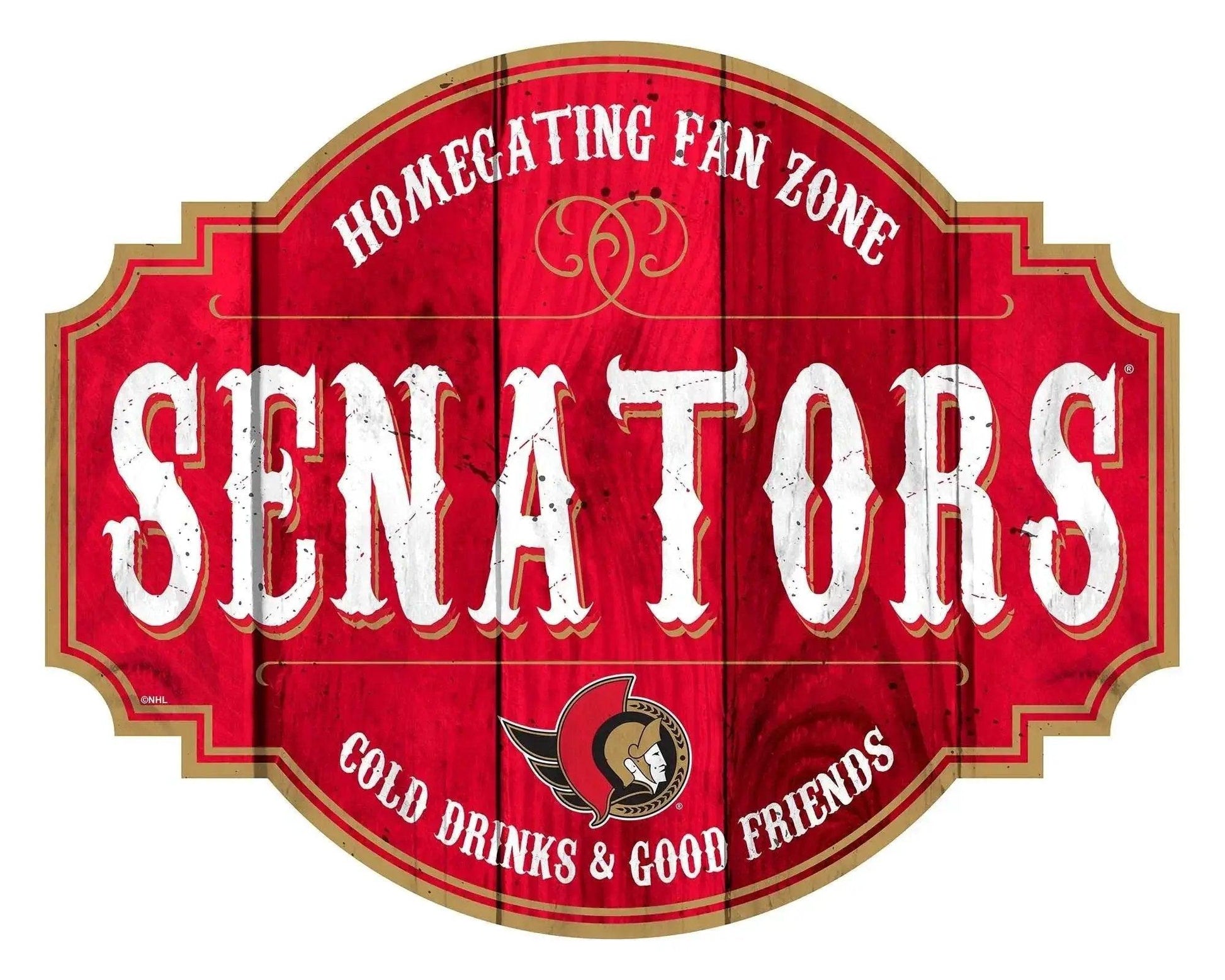  Ottawa Senators Wood Sign 12 Inch Homegating Tavern -  ToylandEU™