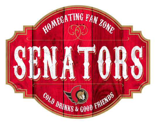 Ottawa Senators Wood Sign 12 Inch Homegating Tavern - ToylandEU