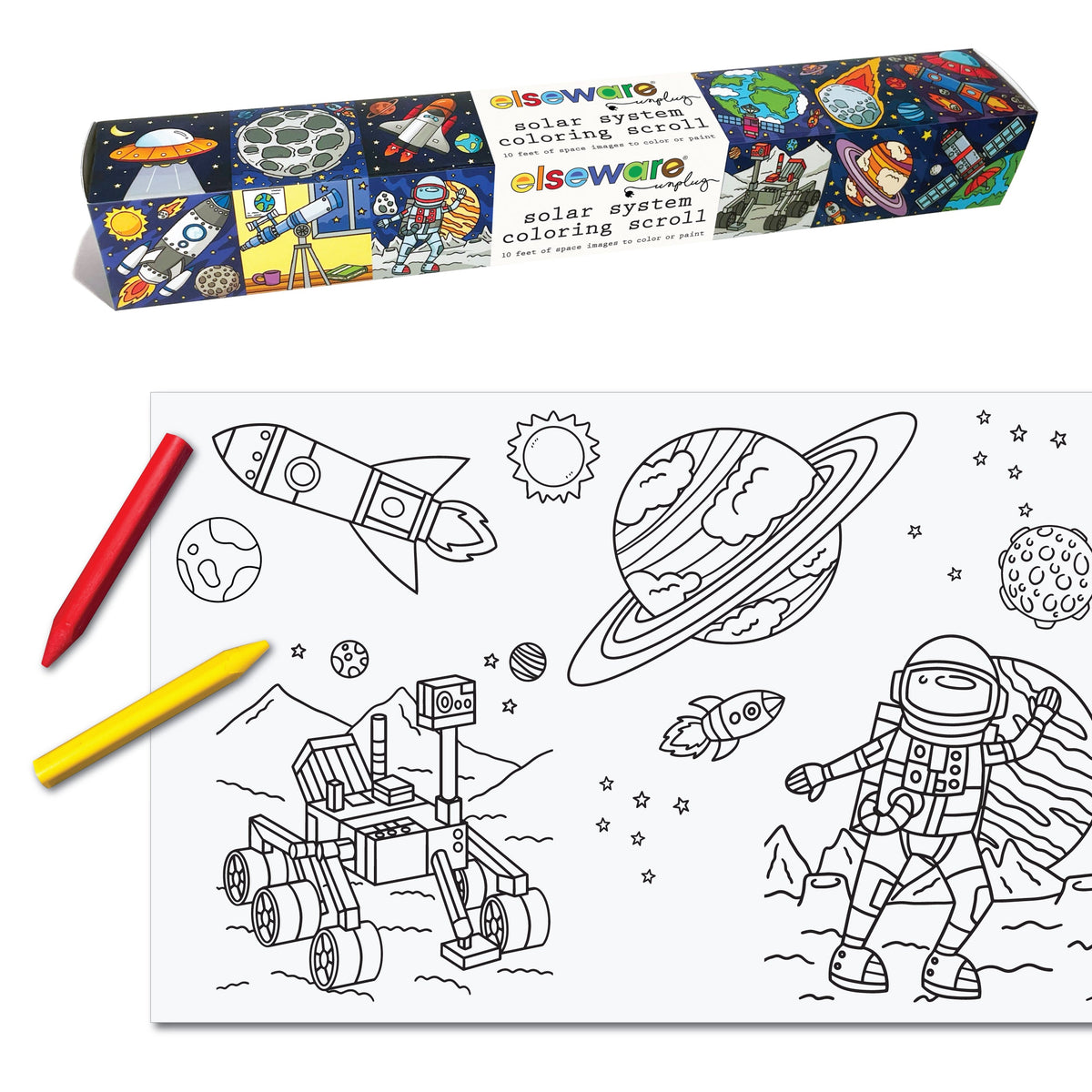Outdoor Art Set | Non-Toxic Beeswax Crayons & Chalk | Toylandeu™
