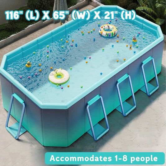 Outdoor Foldable Non-Inflatable Adults and Kids Swimming Pool - ToylandEU