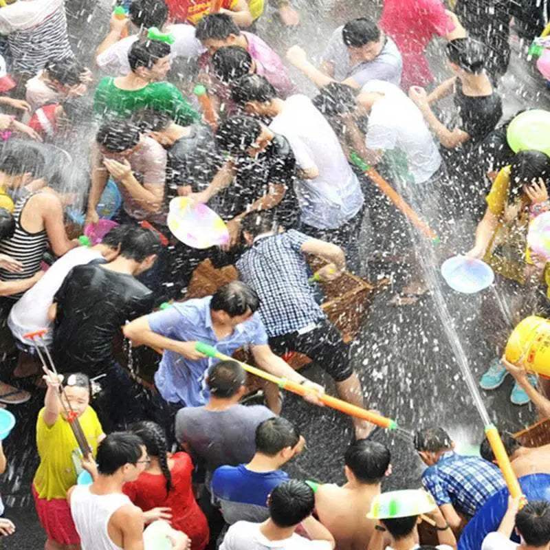 Outdoor Fun Summer Pulling Type Water Cannon Stainless Steel Swim Sprayer Toy - ToylandEU