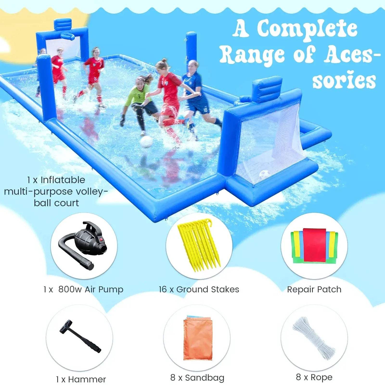 Outdoor Inflatable Sports Court 33 Feet All In One Arena - ToylandEU
