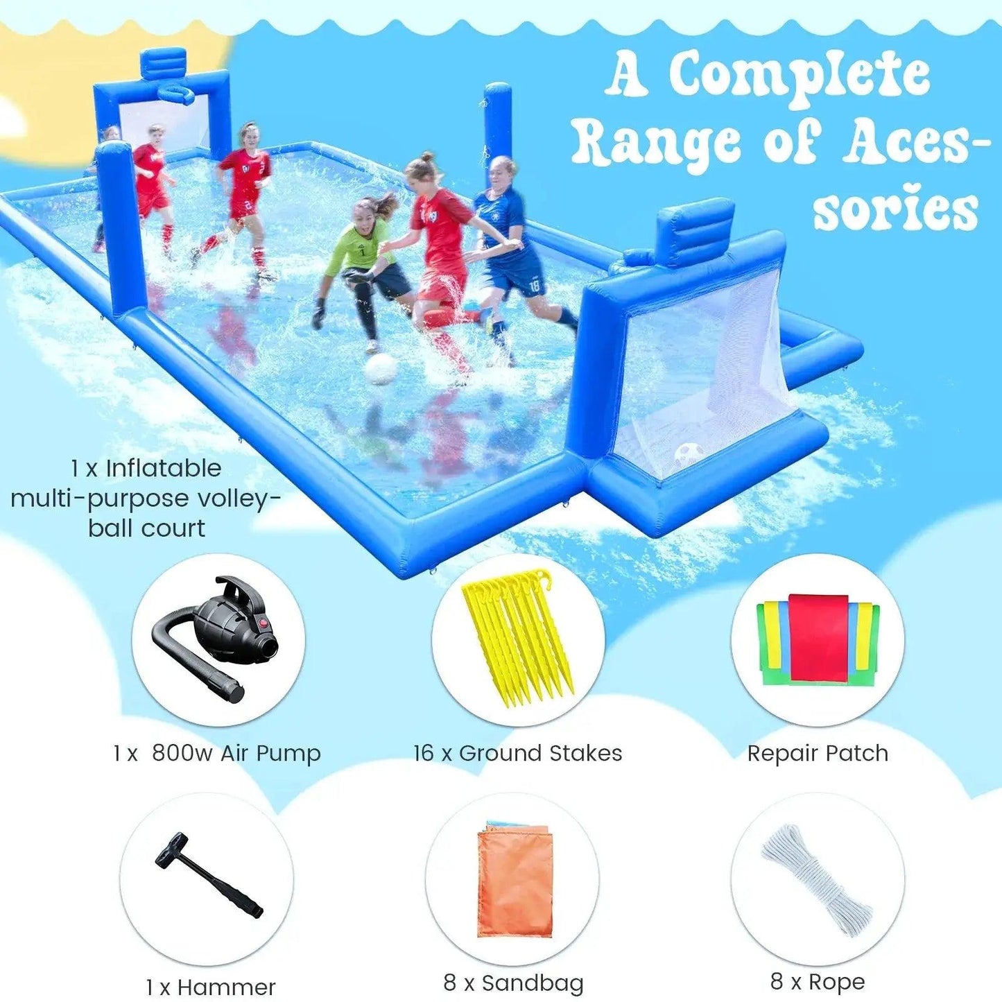 Outdoor Inflatable Sports Court All In One Arena -  ToylandEU™