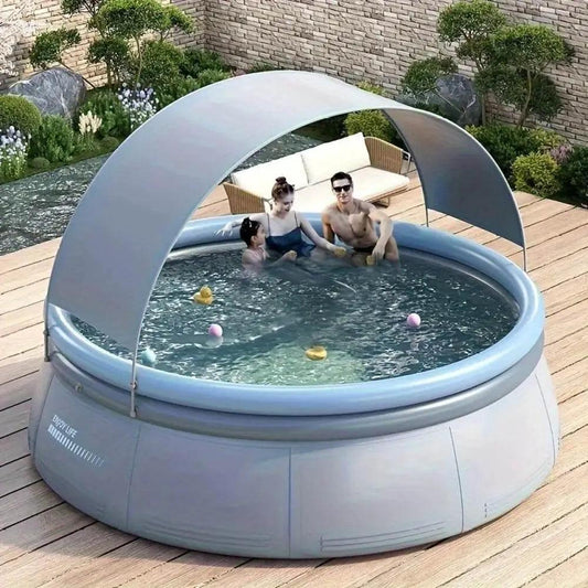  Outdoor Inflatable Swimming Pool Durable 3 Layer PVC 1200 Gallon Capacity -  ToylandEU™